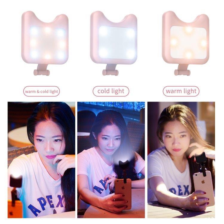 APEXEL Universal Selfie LED Lampa med fäste