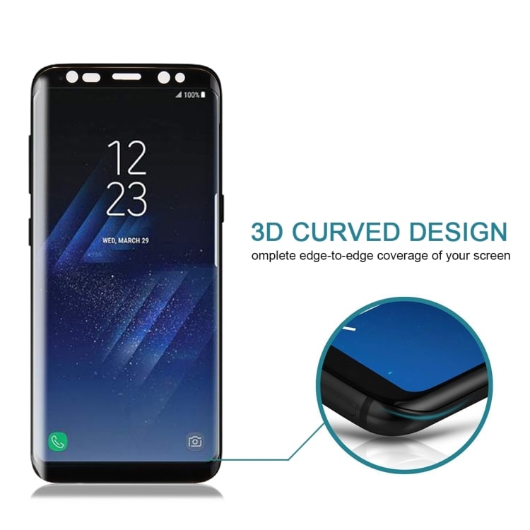 Fullskärmskydd härdat Glas Samsung Galaxy S8