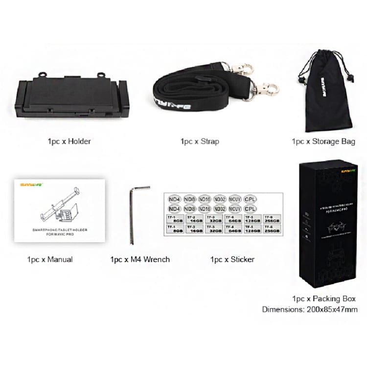 Telefonhållare / Tablethållare DJI Mavic Pro Sändare & Spark