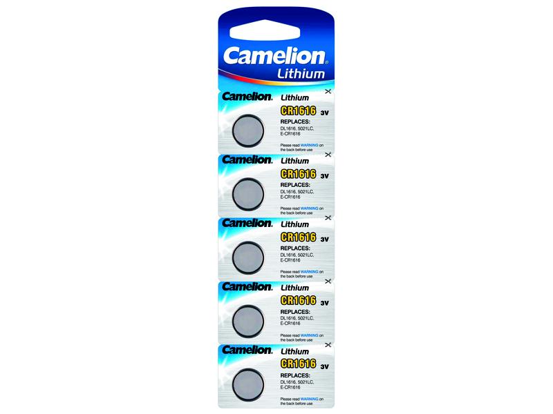 Camelion CR1616 / DL1616 Knappcellsbatteri 5-pack