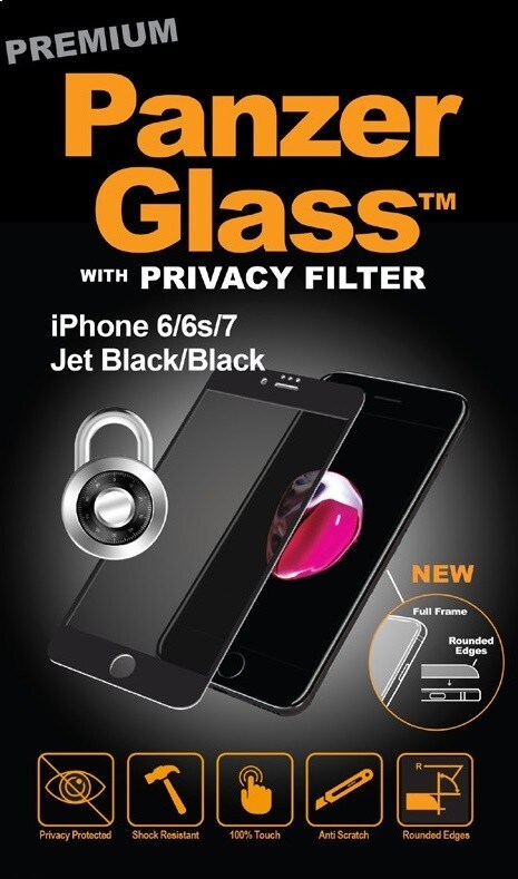 PanzerGlass Screenprotector PREMIUM PRIVACY iPhone 6 / 6S / 7 Svart