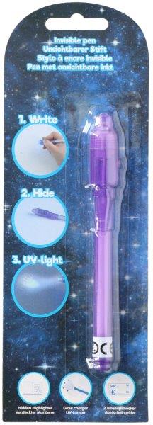 Penna för osynlig skrift med UV-lampa