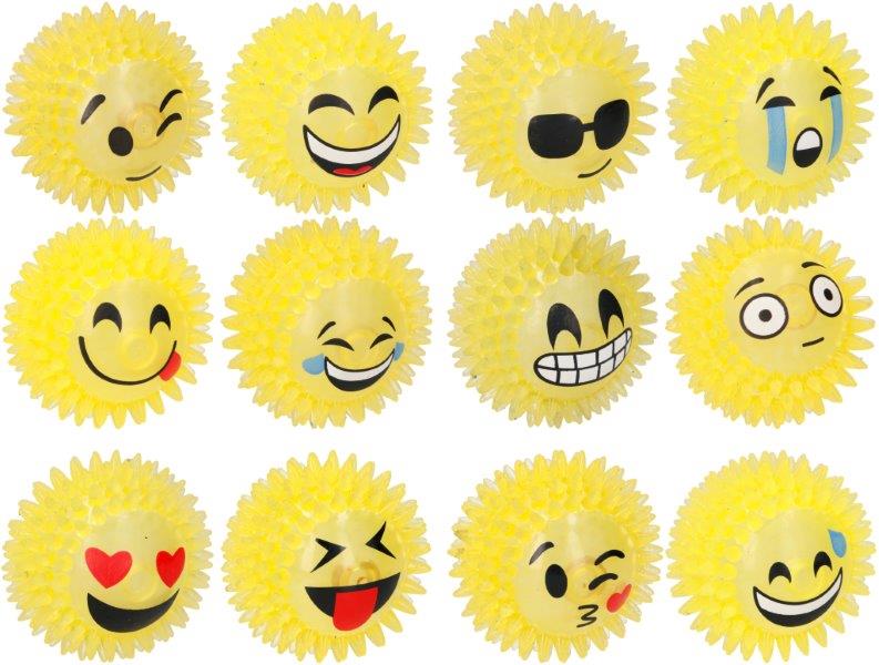 Studsboll  Emojiansikte med inbyggd belysning