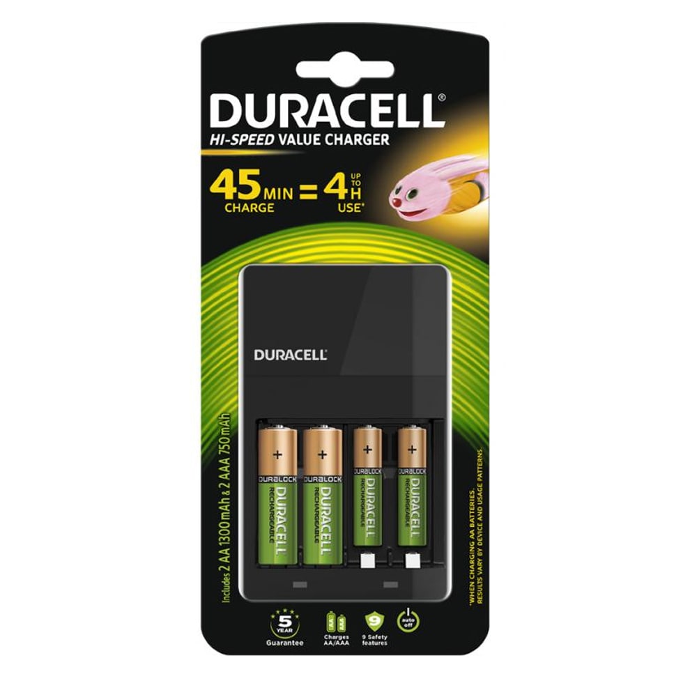 Duracell Hi-Speed Batteriladdare AA/AAA