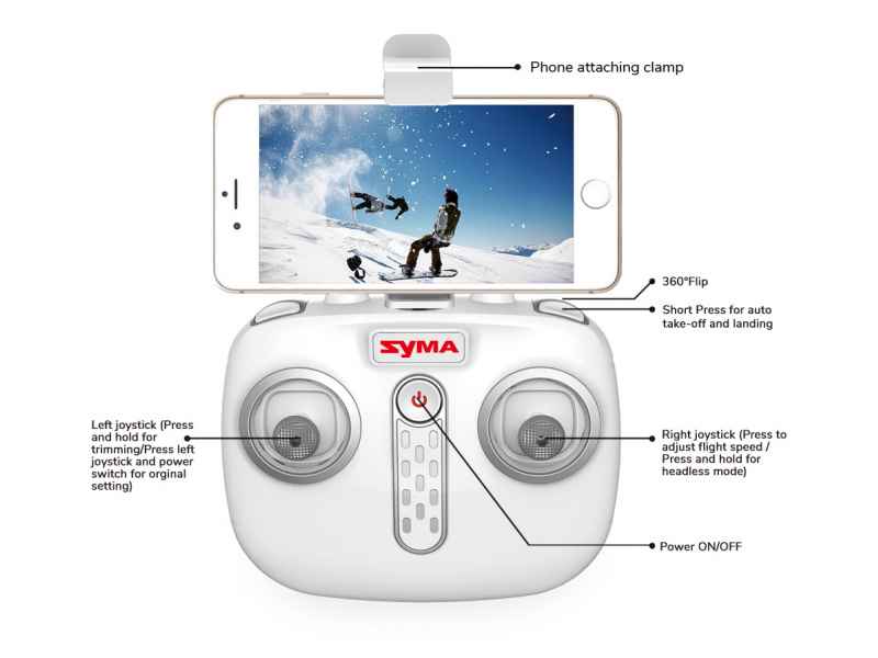 SYMA X21W 2.4G med WIFI och Kamera - Blå