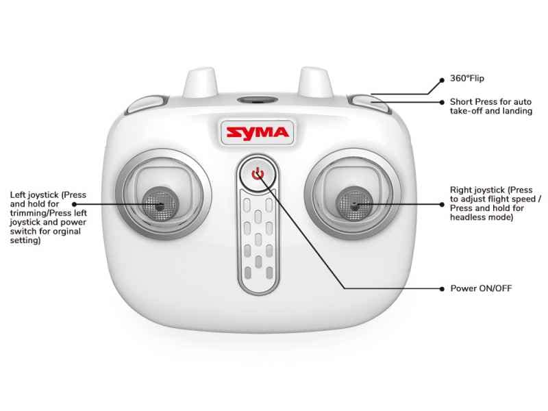 SYMA X15 2.4G med gyro - Svart
