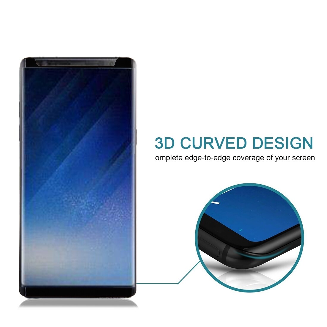 Skärmskydd / displayskydd i härdat glas för Samsung Galaxy Note 8