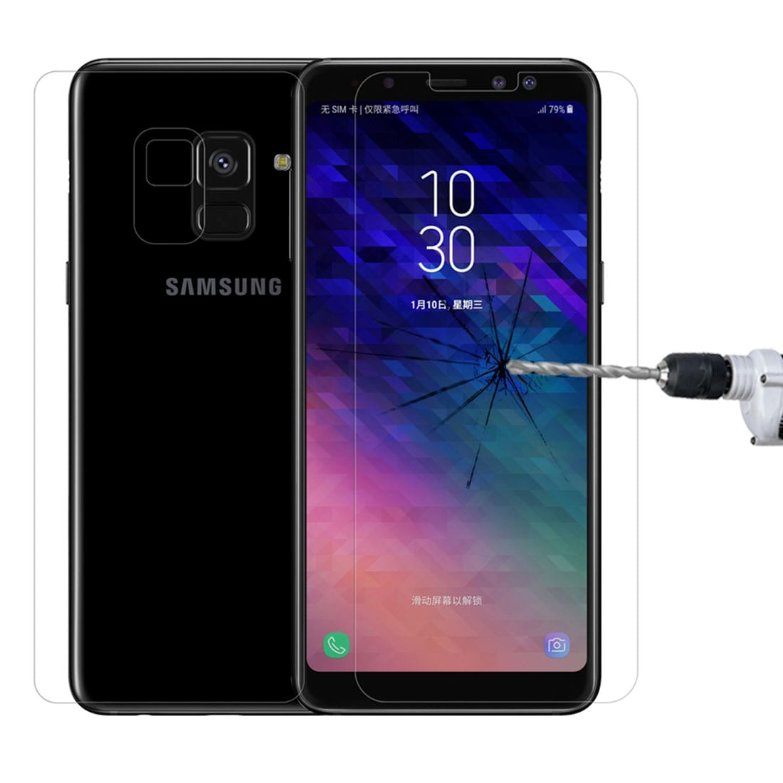 NILLKIN Skärmskydd / displayskydd härdat glas för Samsung Galaxy A8 2018