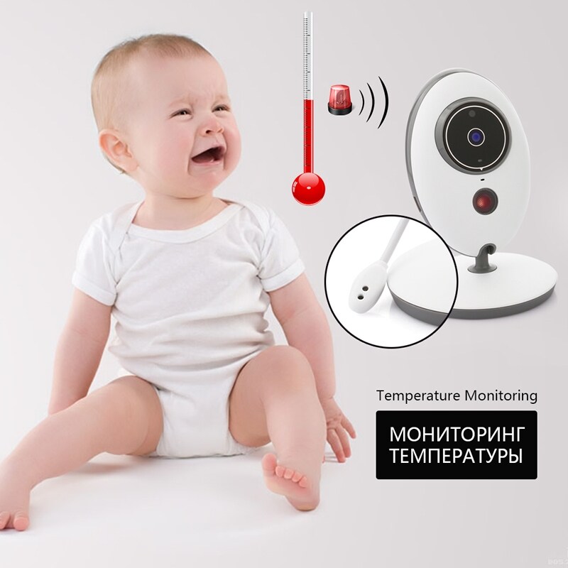 Elektronisk barnvakt / BabyMonitor - 2-vägs kommunikation night vision