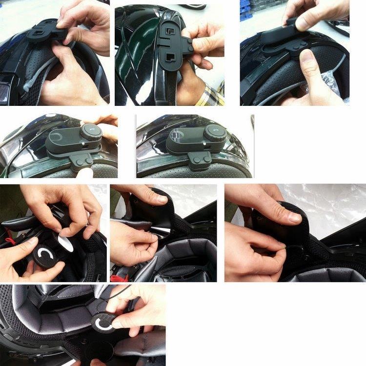 Motorcykel-headset för kommunikation mellan förare och passagerare