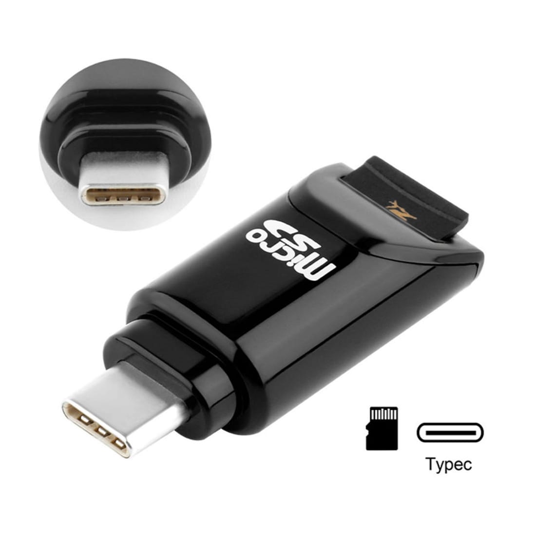 Kortläsare / kortadapter USB-C Typ-C till Micro SD OTG