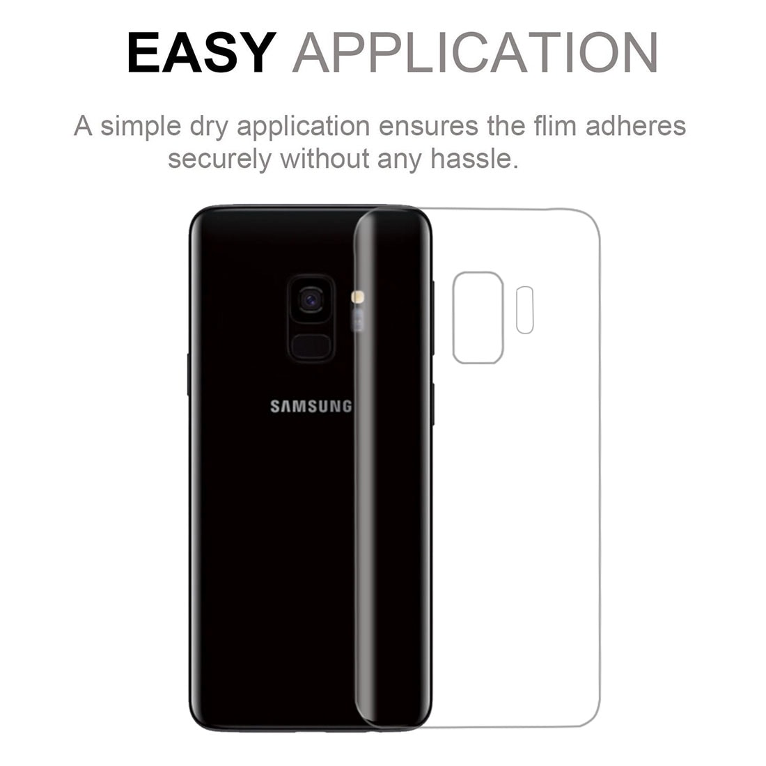 Skärmskydd / skydd för baksida på Samsung Galaxy S9
