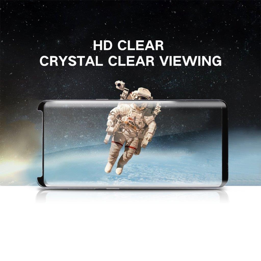 Skärmskydd / displayskydd i härdat Glas Samsung Galaxy S9 – Svart