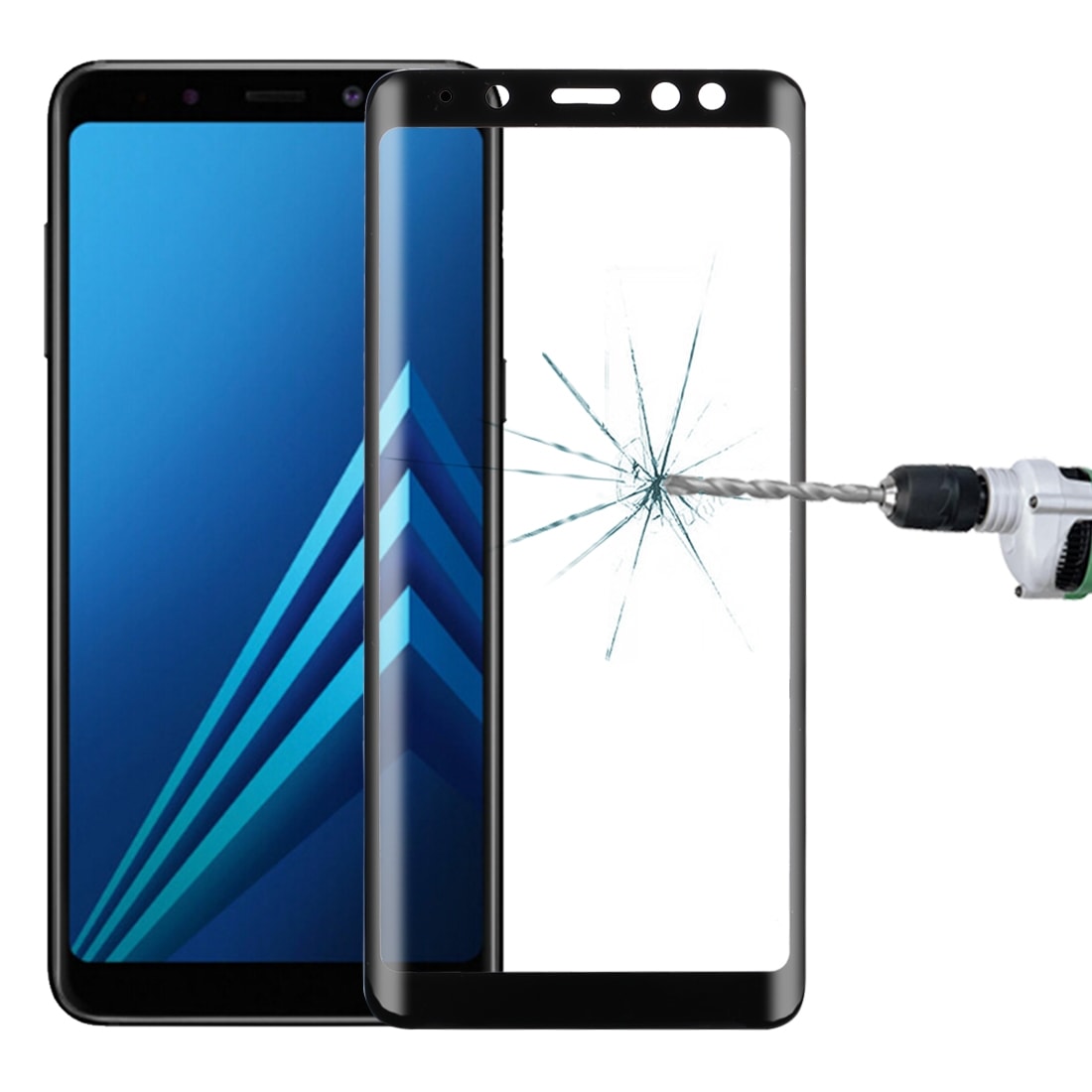 Skärmskydd härdat glas Samsung Galaxy A8 2018
