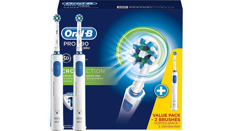 Oral-B PRO 690 CrossAction Elektrisk tandborste - Bonuspack
