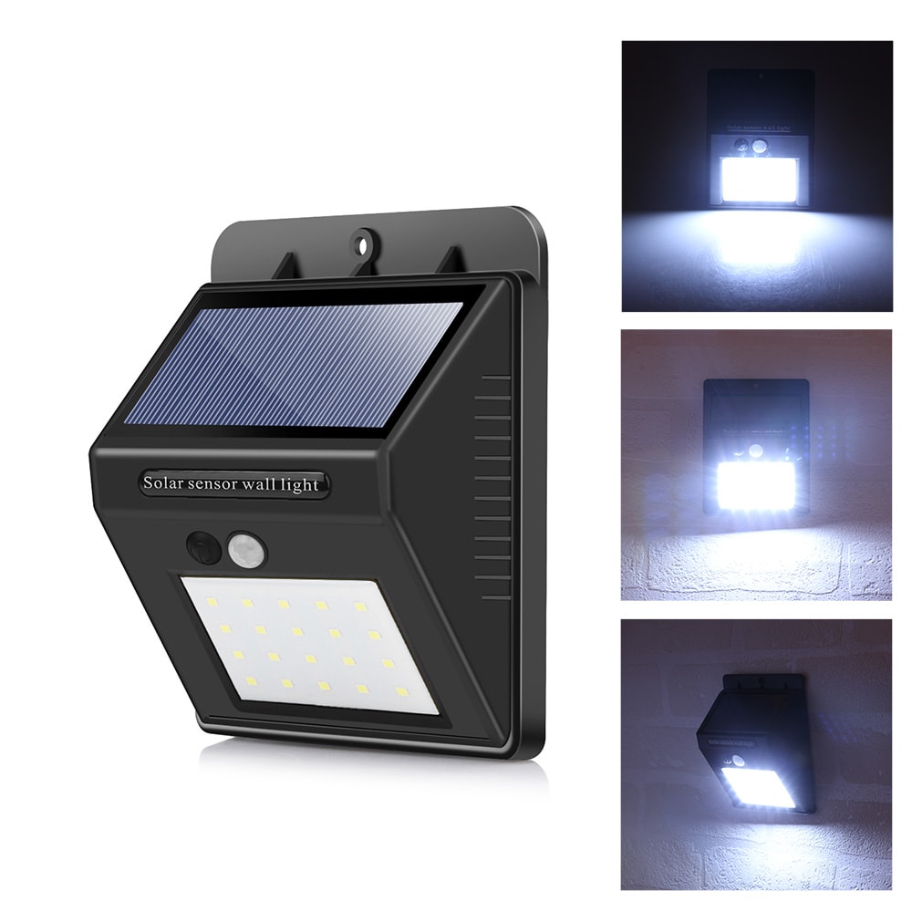 Solcellslampa LED med rörelsesensor
