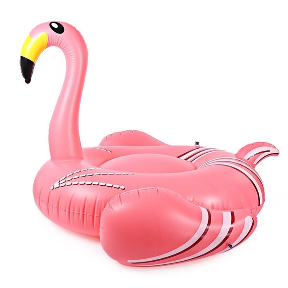 Megastor Uppblåsbar Flamingo badmadrass