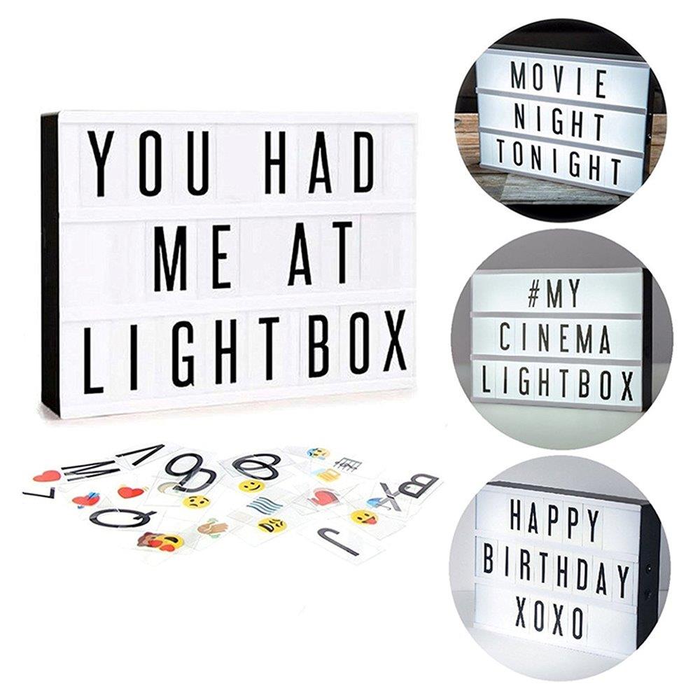 Lightbox / Ljustavla med Emojis