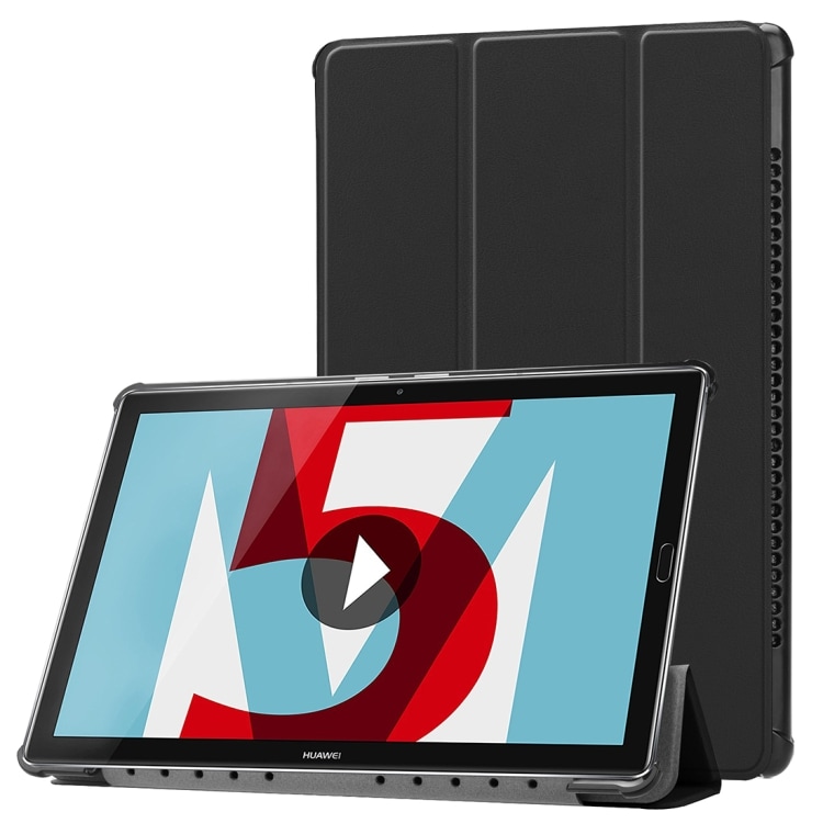 Trifold-fodral / mobilfodral för Huawei MediaPad M5 10.8 - Svart