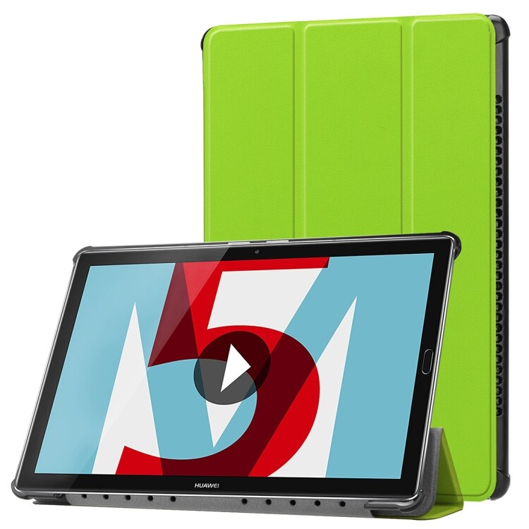 Trifold-fodral / väska Huawei MediaPad M5 10.8 - Grönt