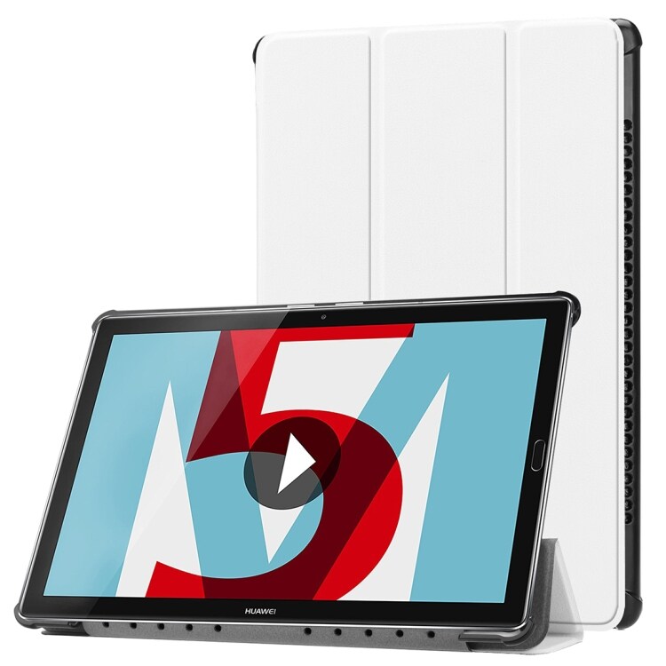 Trifold-fodral / väska för Huawei MediaPad M5 10.8 - Vitt