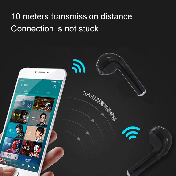 Trådlösa Bluetooth 4.2 In-Ear Stereo Headset med laddstation