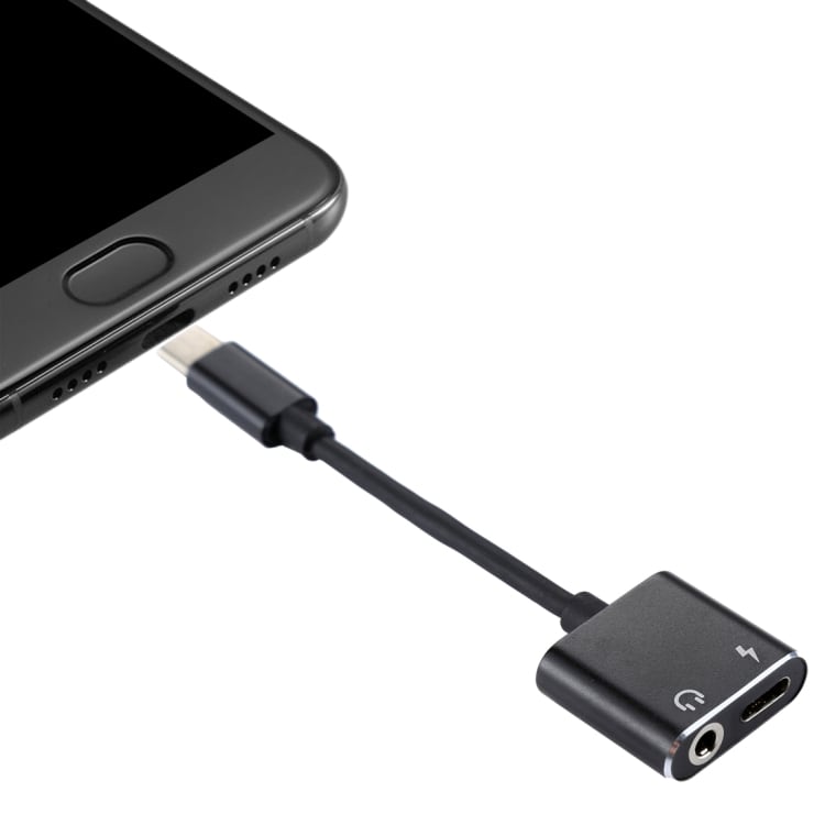 Hörlursadapter med USB Typ-C till 3,5mm uttag