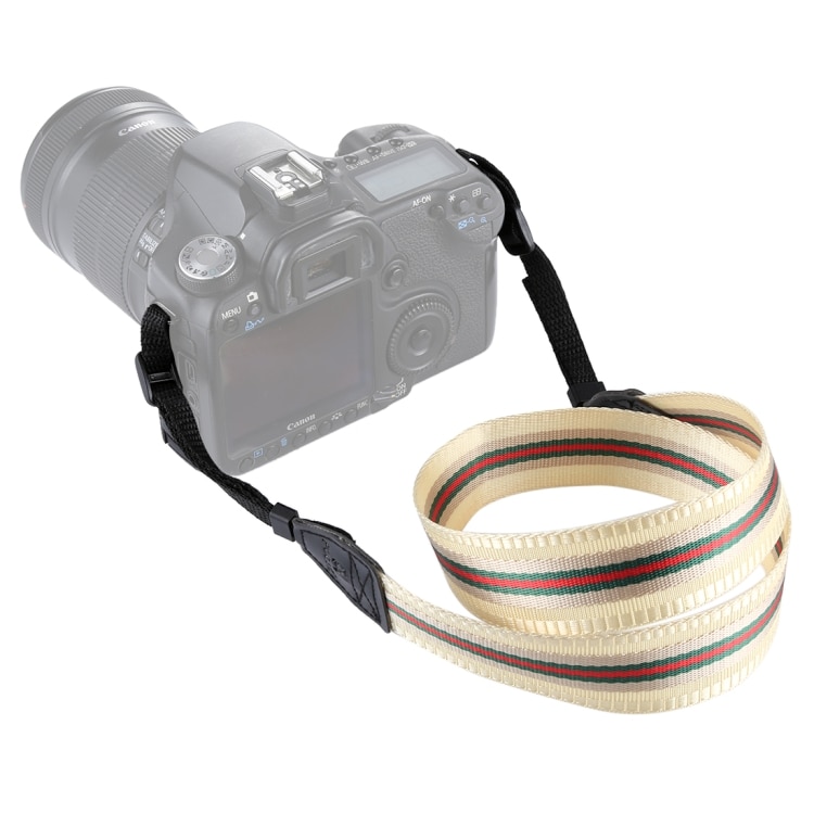 Beige kamerarem för Nikon / Canon / Samsung