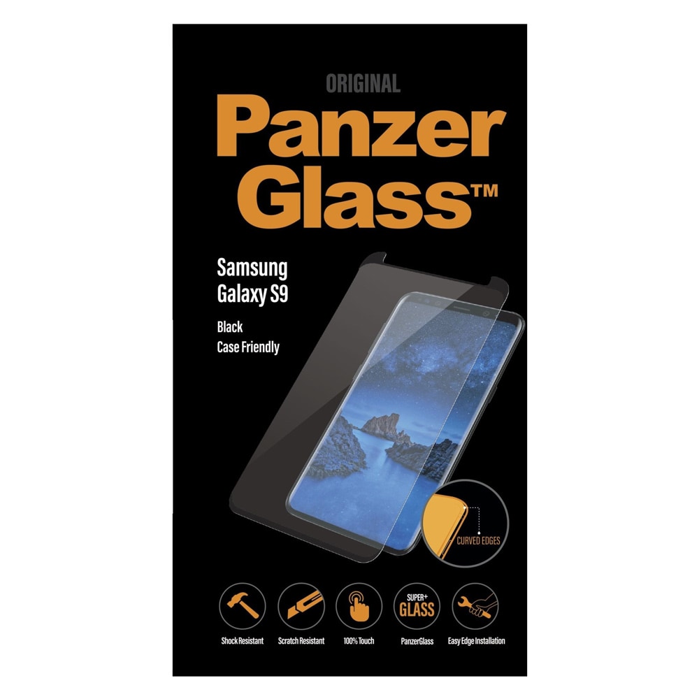 PanzerGlass Screenprotector Samsung Galaxy S9 Black