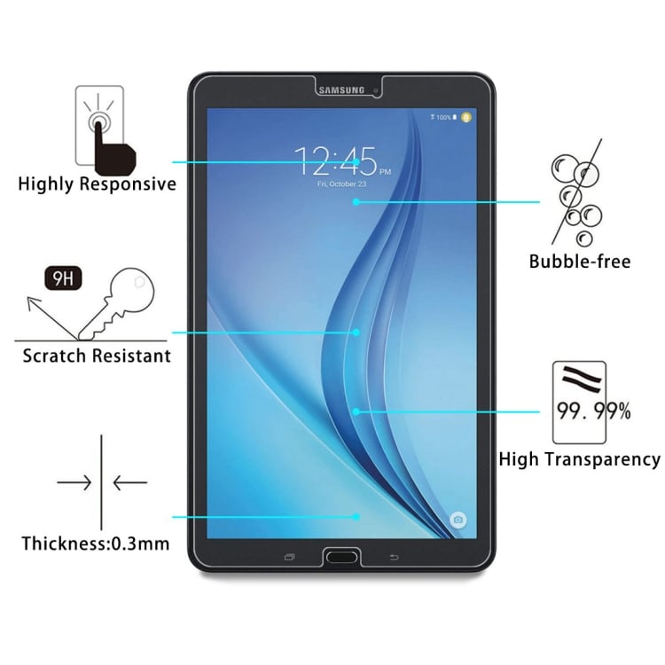 Skärmskydd / displayskydd i härdat glas för Samsung Galaxy Tab E 8.0 / T377