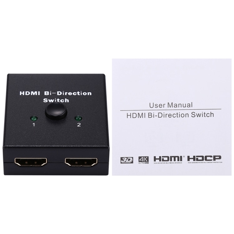Dubbelriktad HDMI Switch/Splitter 2x1 / 1x2