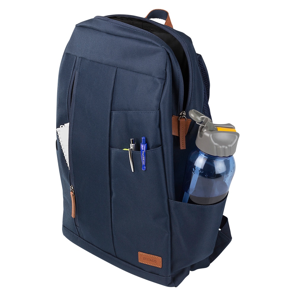 DELTACO ryggsäck för laptops, upp till 15,6" Blå