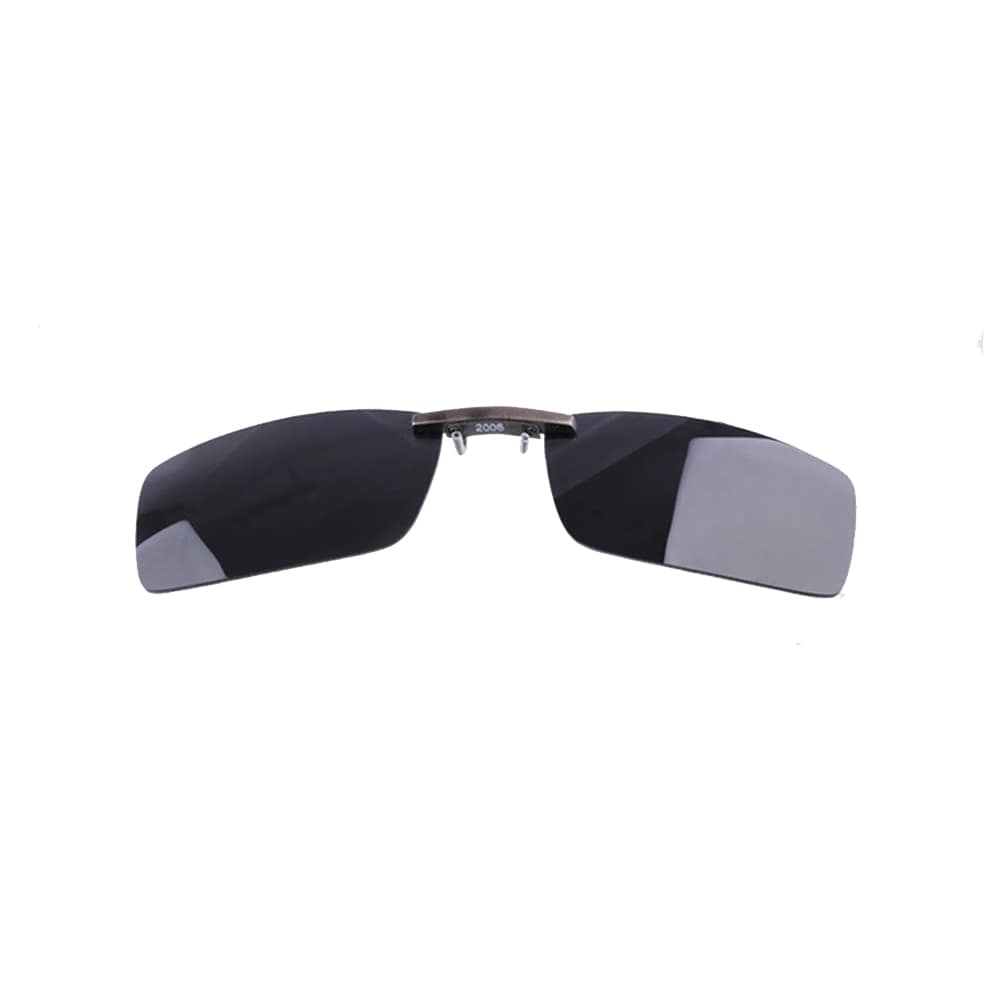 Clip-on solglasögon med UV400 skydd och svart glasfärg - Large