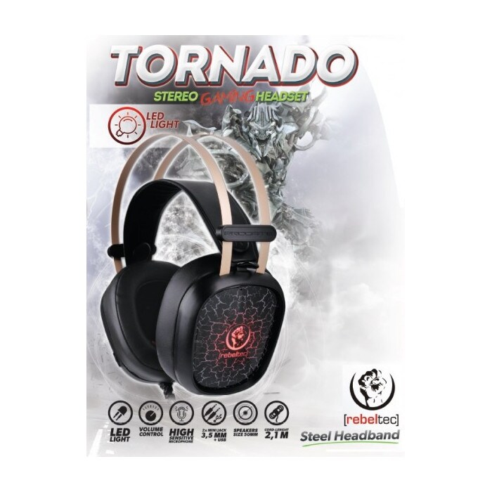 Rebeltec Tornado - Gaming hörlurar