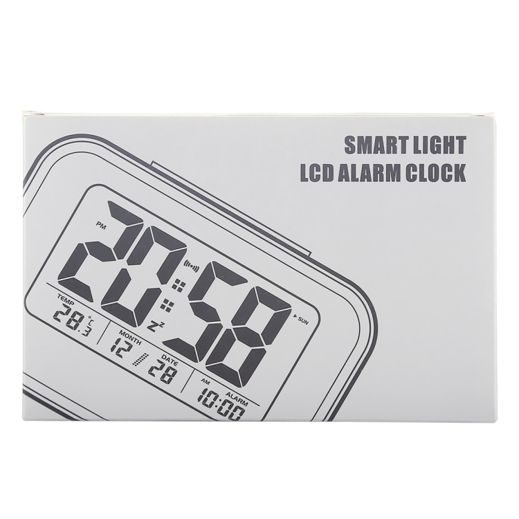 Väckarklocka Smart Light LCD-skärm Svart