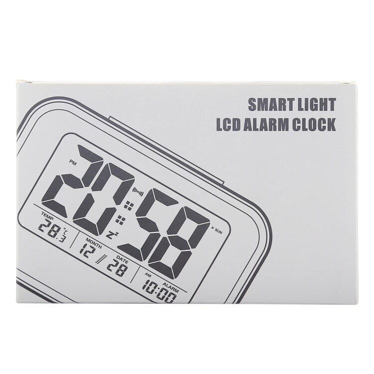 Väckarklocka Smart Light LCD-skärm Vit