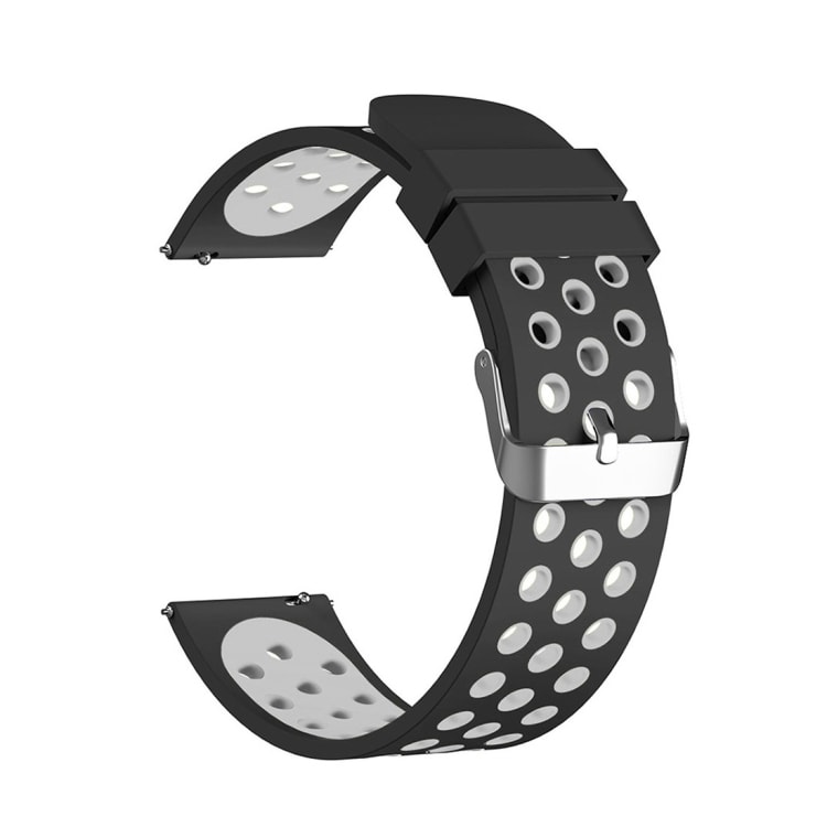 Klockarmband/silikonarmband Fitbit Versa - Svart/Grå