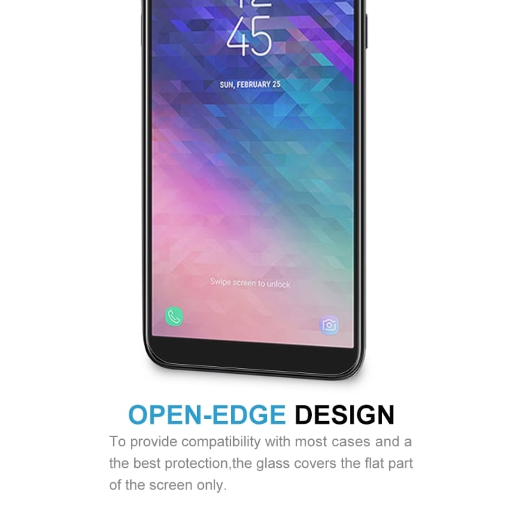 Skärmskydd / displayskydd i härdat glas 9H 2.5D Samsung Galaxy A6+ (2018)2-pack