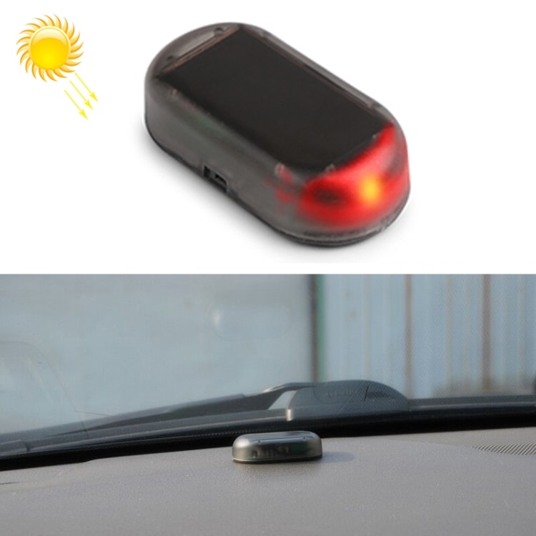 Dummy Autohälytin - Aurinkokenno - Punainen valo