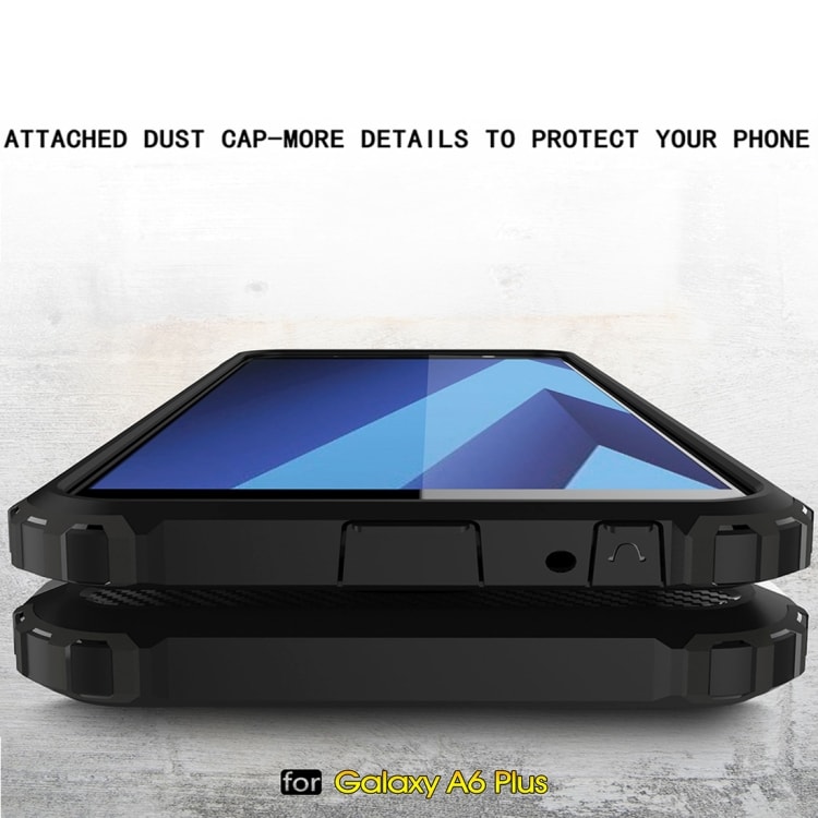 Armor Bakskal / telefonskal till Samsung Galaxy A6+ 2018 - Svart