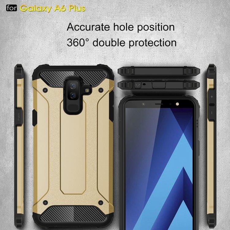 Armor Bakskal / telefonskal till Samsung Galaxy A6+ 2018 - Guld