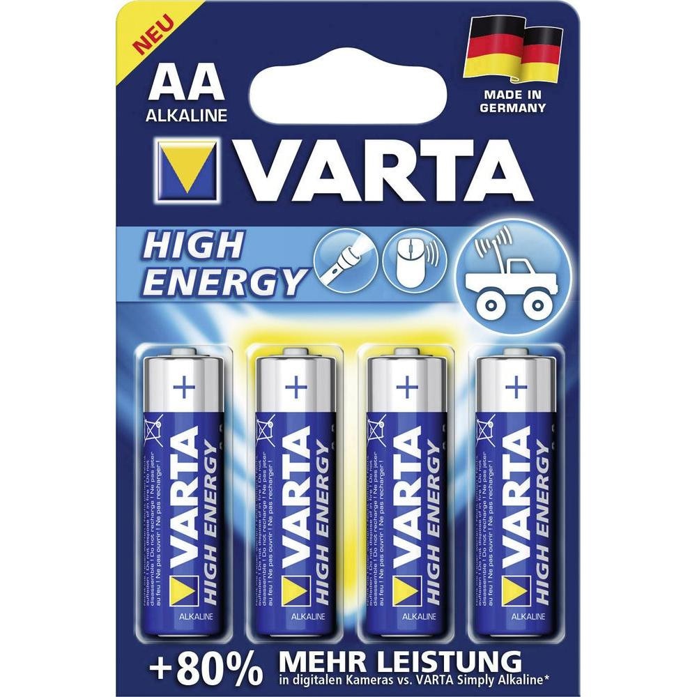VARTA HIGH ENERGY Batteri AA LR6 Mingon 4-pack