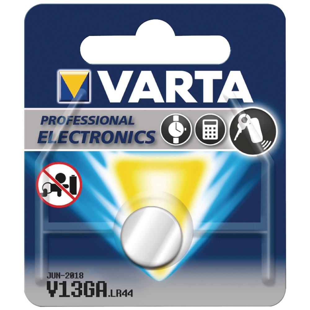 VARTA knappcellsbatteri Elektronik V13GA (LR44) Alkalisk