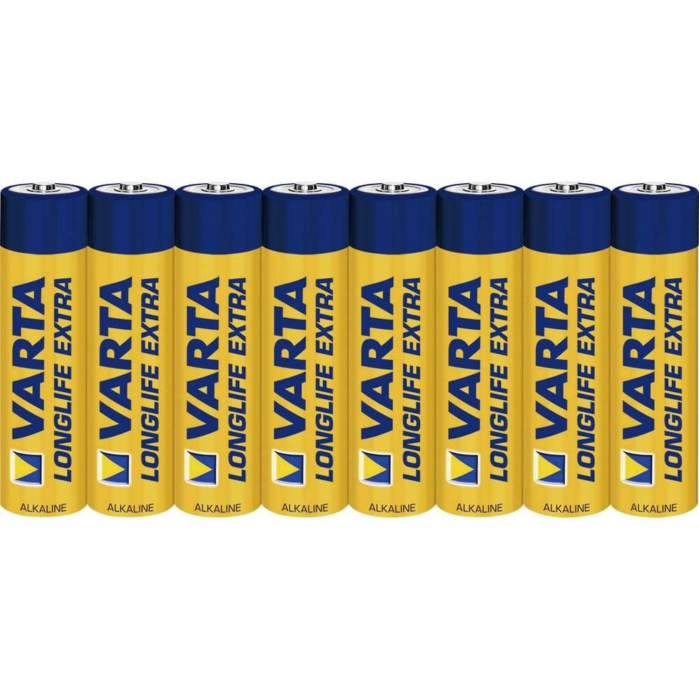 VARTA LONGLIFE Batteri AAA LR03 Micro - 8 Pack