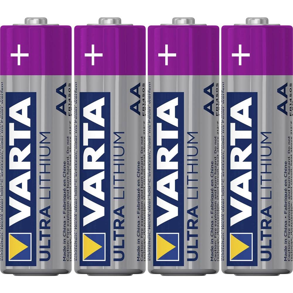 Varta Lithium Batterie AA LR6 Mignon - 4 Pack