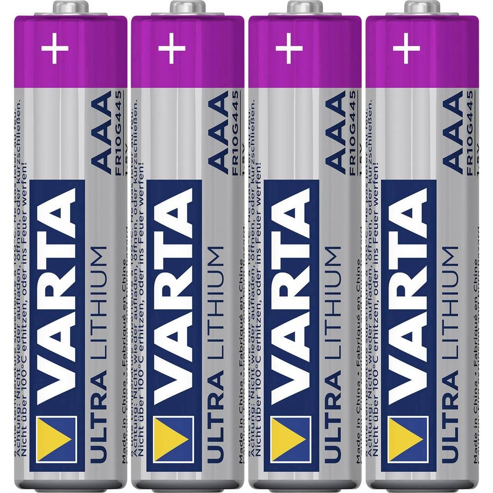 VARTA Lithium Batteri AAA LR03 Micro 4-Pack