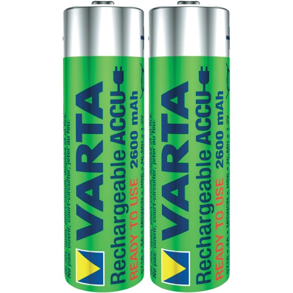 Varta Ready2Use R6 (AA) NiMH HR06 Laddbart batteri 2600 mAh 1.2 V - 2 st