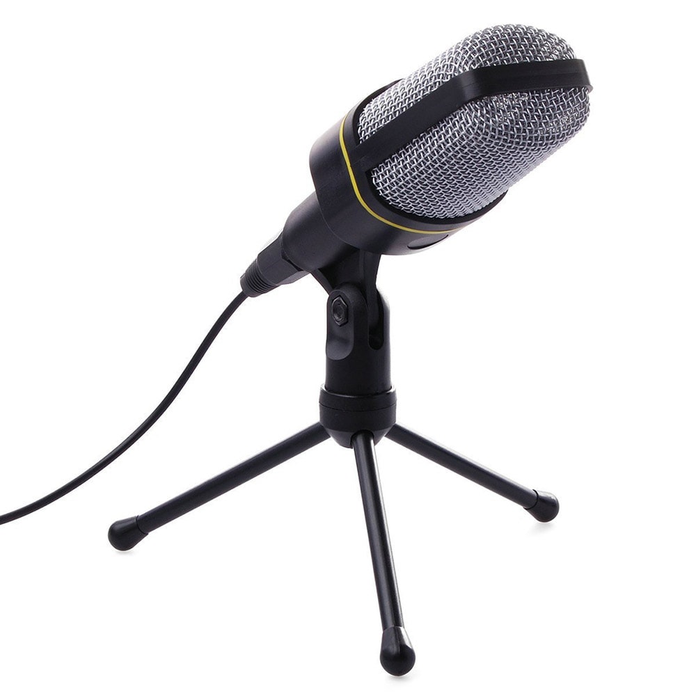 Mikrofon med 3.5mm kontakt - Svart