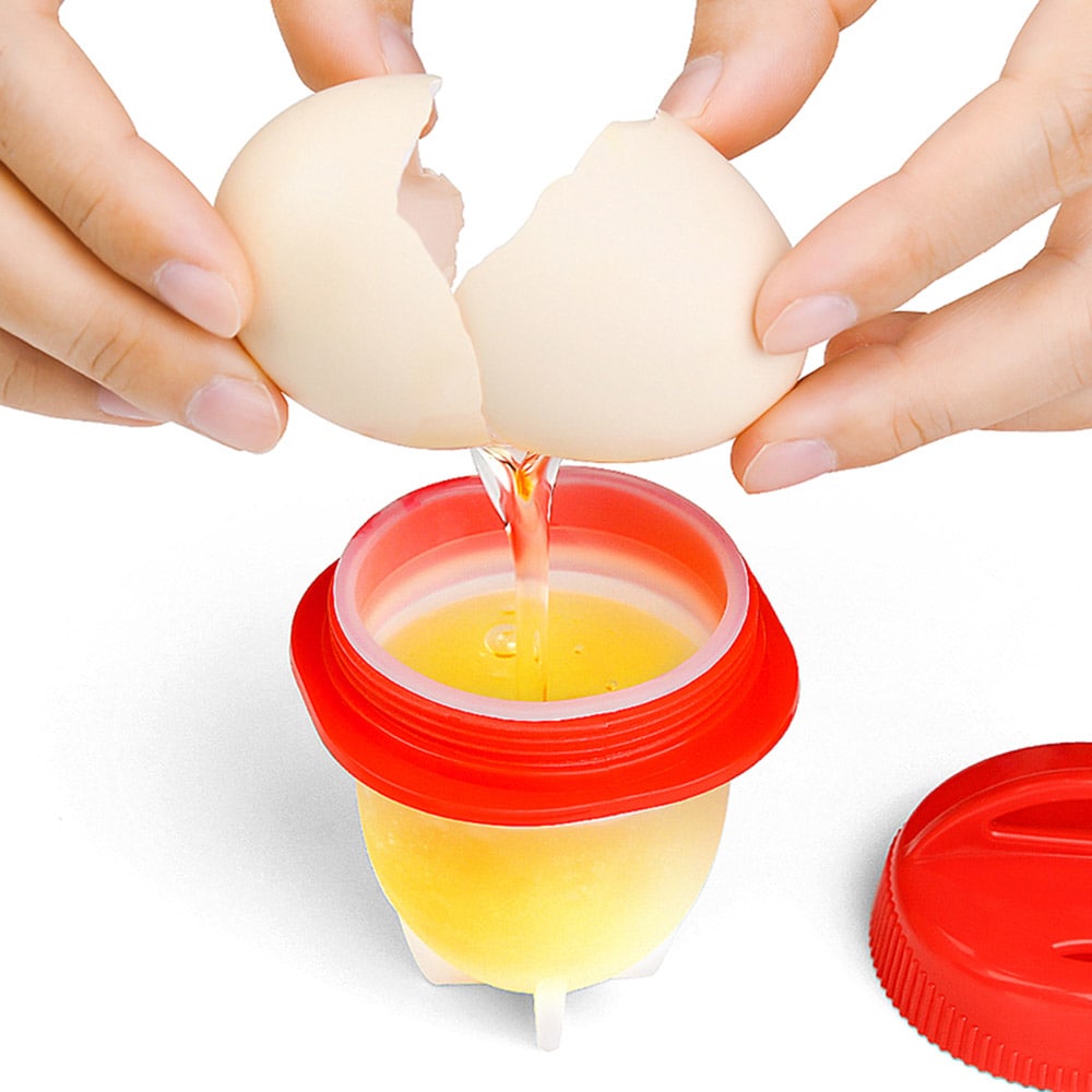 6-Pack Silikonkopp för tillagning av ägg