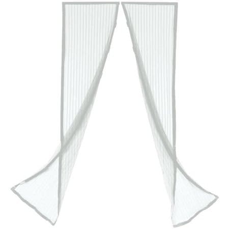 Svart myggnätsdörr med extra starka magneter - Magic Mesh